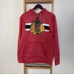 Adidas Chicago Blackhawks Hoodie in Red